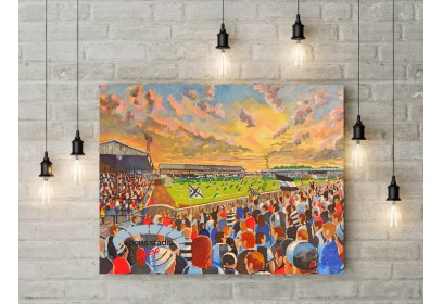 Somerset Park Stadium Fine Art Canvas - Ayr United FC